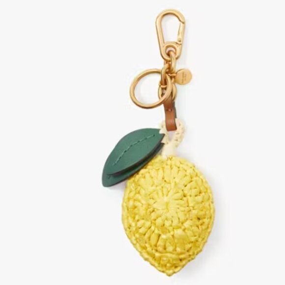 kate spade Accessories - Kate Spade New York Lemon Drop Beaded Crochet Key Fob